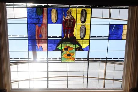 Retiran vitral del Centro Cultural Palacio Municipal