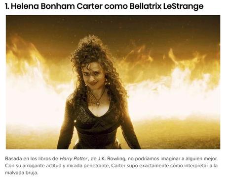 15 Personajes de películas que son iguales a los del libro