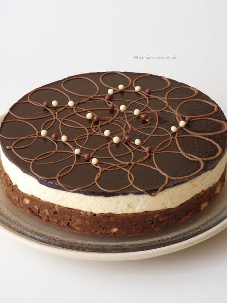 Tarta sin horno de Galletas Naranja y Cacao Tarta sin horno de Galletas Naranja y Cacao