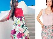 Combinar Falda Estampada Flores