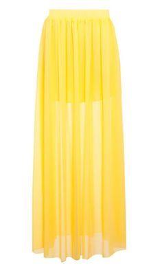 Elegantes Faldas Amarillas Cortas