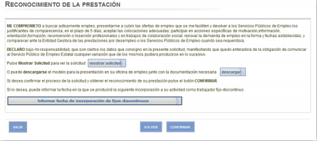 Cómo solicitar el reconocimiento o reanudación de la prestación por desempleo