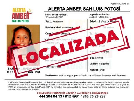 Alerta Amber: Desaparece niña de 12 años en la capital potosina Alerta Amber: Desaparece niña de 12 años en la capital potosina