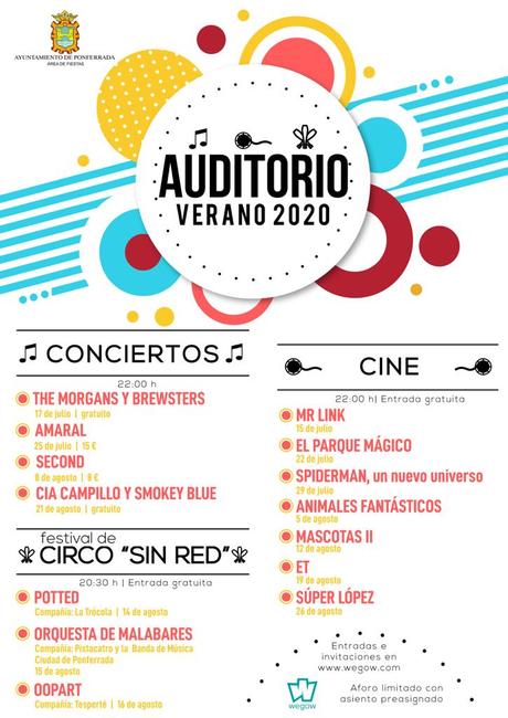 El miércoles comienza el cine de verano en el Auditorio Municipal de Ponferrada