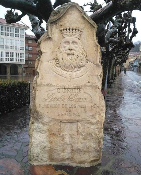 Monumento a Sancho García en Espinosa de los Monteros, Burgos, en conmemoración de la fundación del cuerpo de los Monteros (condadodecastilla.es)