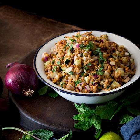 ENSALADA DE LENTEJAS Y ALIÑO DE MOSTAZA