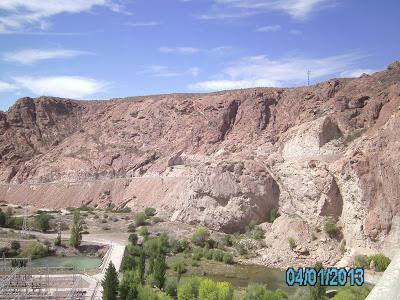 Un dique en la Patagonia