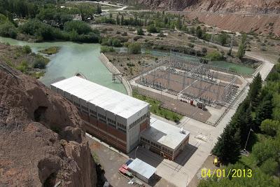 Un dique en la Patagonia