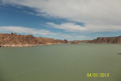 Un dique en la Patagonia