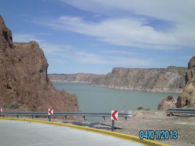 Un dique en la Patagonia