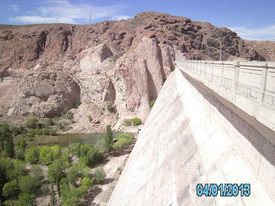 Un dique en la Patagonia