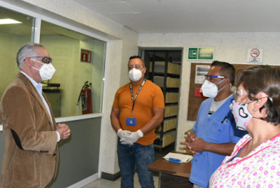 AGRADECE SECRETARIO DE SALUD TRABAJO COMPROMETIDO DEL PERSONAL DE HOSPITALES COVID-19