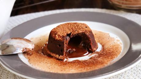 volcan de chocolate lava cake