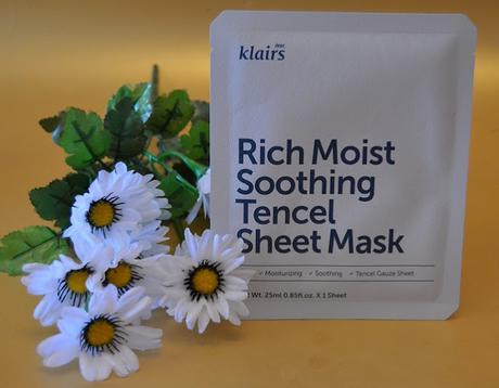 La mascarilla ultra-hidratante “Rich Moist Tencel Soothing Mask” de KLAIRS (From Asia with Love)