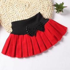 Falda Circular Roja De Nina