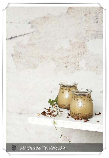 Panna Cotta de Café con Granola