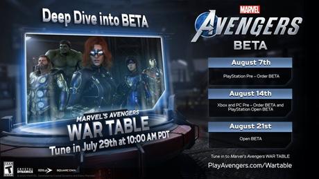 Marvel’s Avengers desvela las fechas de su Beta