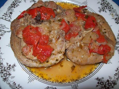 Osobuco de pavo guisado Osobuco de pavo guisado