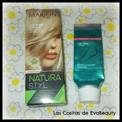 Tinte capilar marion y crema hidratante pies revuele terminados empties