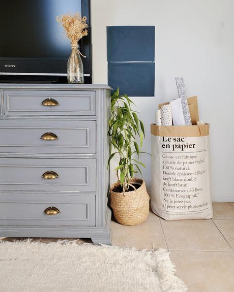 Proyecto azul: renovar un cuarto con color - halfpainted wall