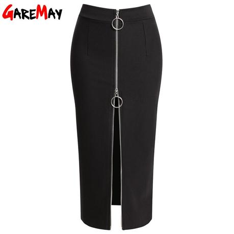 Falda Negra Cintura Alta