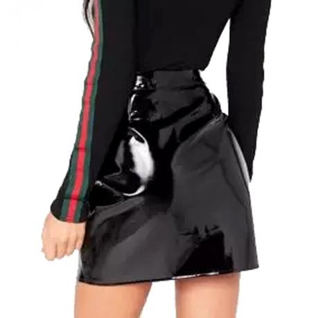 Falda Negra Cintura Alta