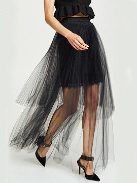 Falda Negra Cintura Alta