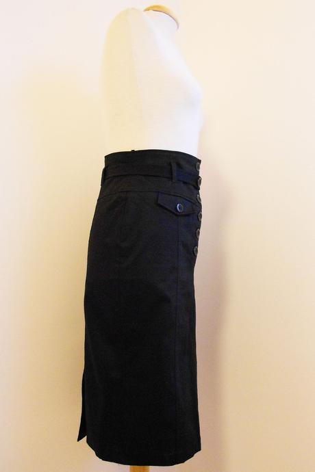 Falda Negra Cintura Alta