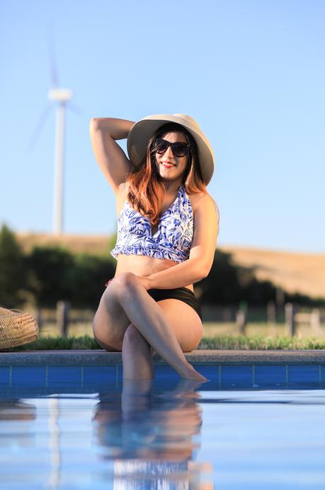 Halter printed bikini Halter printed bikini