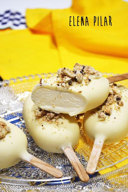 Mini magnum de curd de limón y leche condensada Mini magnum de curd de limón y leche condensada