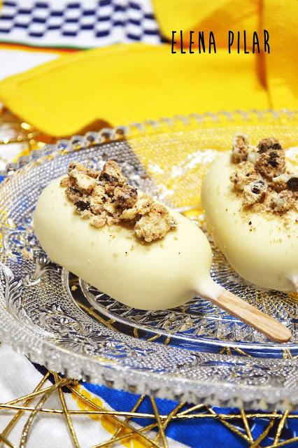 Mini magnum de curd de limón y leche condensada Mini magnum de curd de limón y leche condensada