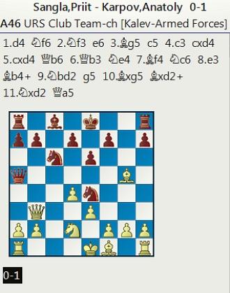 Segunda ronda del C.S.K.A. (equipo de Kárpov) con respecto al líder Burevestnik en el Campeonato de la U.R.S.S., Riga - 1968