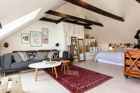 Un estudio en el ático