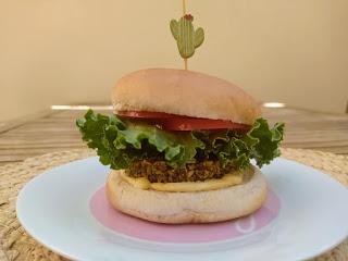 Hamburguesa vegana de lentejas