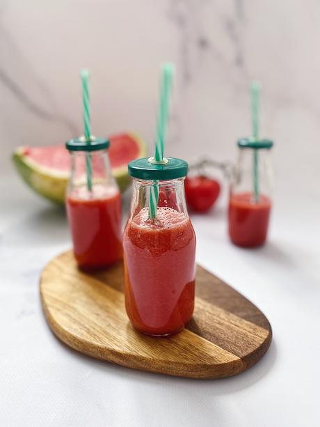 Cómo preparar refresco de tomate y sandía en Thermomix