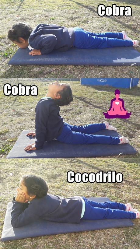 niña haciendo yoga
