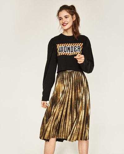 Falda Midi Zara 2017