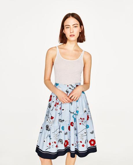 Falda Midi Zara 2017