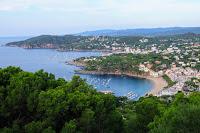 Impresionante panorámica de las playas  Palafrugell