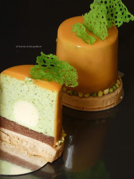 Entremet de Crema Namelaka de Pistacho