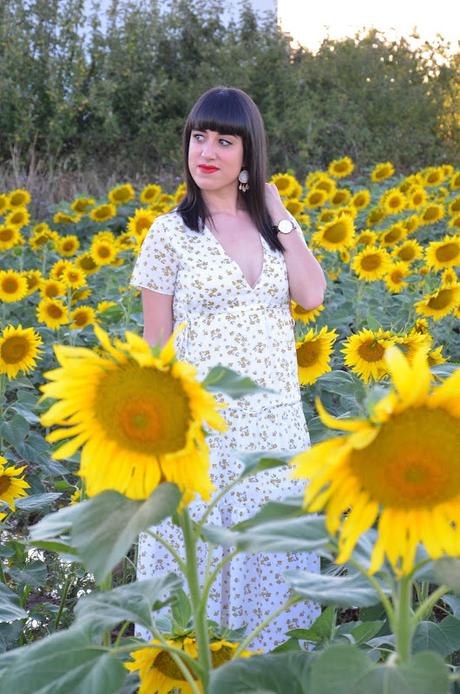 Maxi vestido flores amarillas