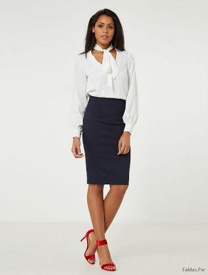 Elegantes Faldas De Talle Alto