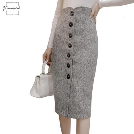 Elegantes Faldas De Talle Alto