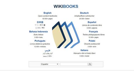 Descargar libros de texto gratis en Wikibooks