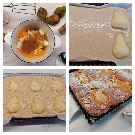 Pastel de peras y almendras Pastel de peras y almendras