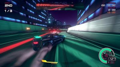 Inertial Drift; mecánicas twin stick en juego de conducción, también en físico Inertial Drift; mecánicas twin stick en juego de conducción, también en físico