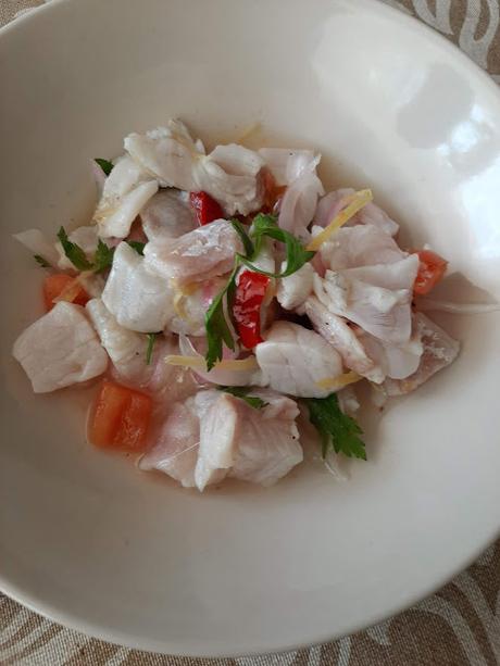 CEVICHE DE LUBINA CEVICHE DE LUBINA