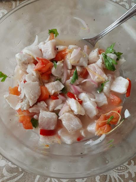 CEVICHE DE LUBINA CEVICHE DE LUBINA
