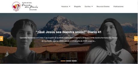 Nueva web sobre santa Teresa de los Andes