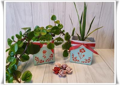 ENVASES RECICLADOS EN MACETAS